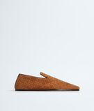 Slipper realised in supple suede with all-over Intrecciato craft., , hi-res
