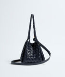 Shoulder bag in supple Intrecciato leather with signature knot detail and detachable cross-body strap. , , hi-res