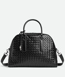 Briefcase with curved silhouette in soft Intrecciato leather with adjustable&nbsp;and detachable&nbsp;strap, featuring a signature knot detail., , hi-res