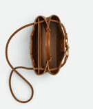 Top handle bag in Intrecciato suede with signature knot detail and sliding cross-body strap., , hi-res