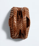 Shoulder bag with archival silhouette in supple Intrecciato leather, featuring a tie closure., , hi-res