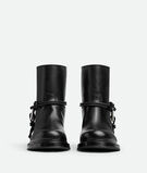 ANKLE BOOT WITH METALLIC TRIANGLE AND COAXIAL, , hi-res