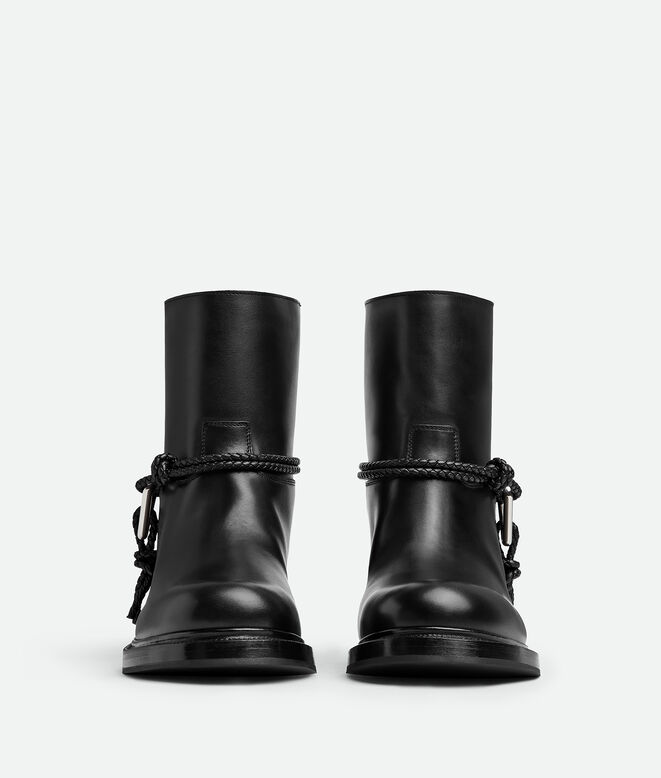 ANKLE BOOT WITH METALLIC TRIANGLE AND COAXIAL, , hi-res