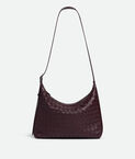 Hobo bag in Intrecciato deer skin with adjustable strap.