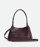 Shoulder bag in supple Intrecciato leather with signature knot detail and detachable cross-body strap., , hi-res