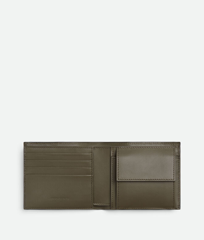 INTRECCIATO BI-FOLD WALLET WITH COIN PURSE, , hi-res