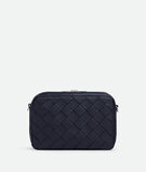 Cross-body bag in grained Intrecciato leather with detachable strap., , hi-res