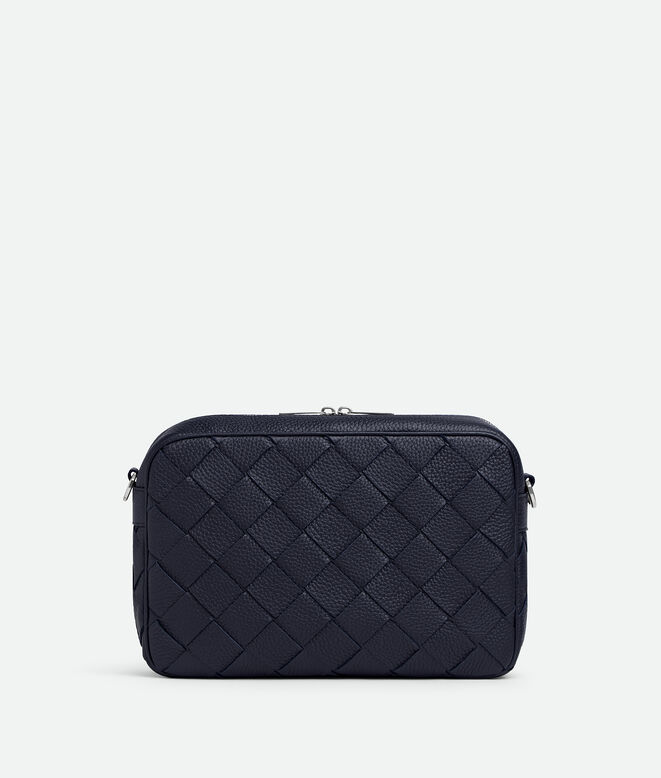 Cross-body bag in grained Intrecciato leather with detachable strap., , hi-res