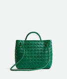 Top handle bag in supple Intrecciato leather with signature knot detail and sliding cross-body strap., , hi-res