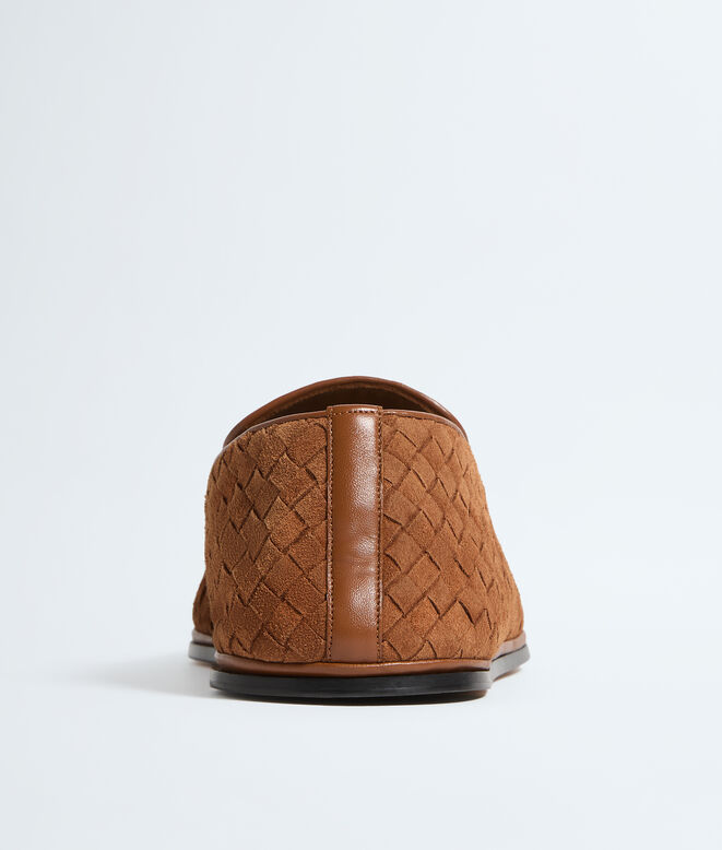 Slipper realised in supple suede with all-over Intrecciato craft., , hi-res