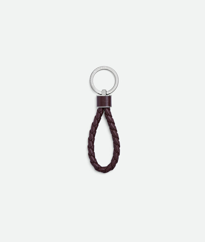 Key ring in Intreccio coaxial nappa leather. , , hi-res