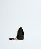 Shoulder bag in Intrecciato leather with malleable memory flap, sculptural knot closure and sliding cross-body chain, featuring a leather shoulder pad., , hi-res