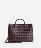 Top handle bag in supple Intrecciato leather with signature knot detail and sliding cross-body strap., , hi-res