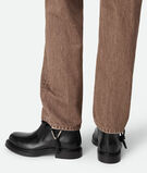 ANKLE BOOT WITH METALLIC TRIANGLE AND COAXIAL, , hi-res