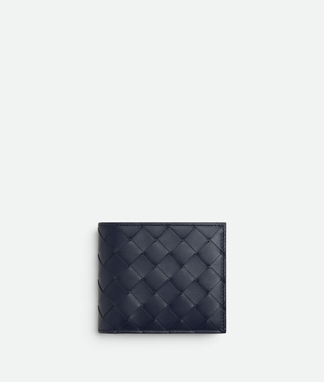 INTRECCIATO BI-FOLD WALLET WITH COIN PURSE, , hi-res
