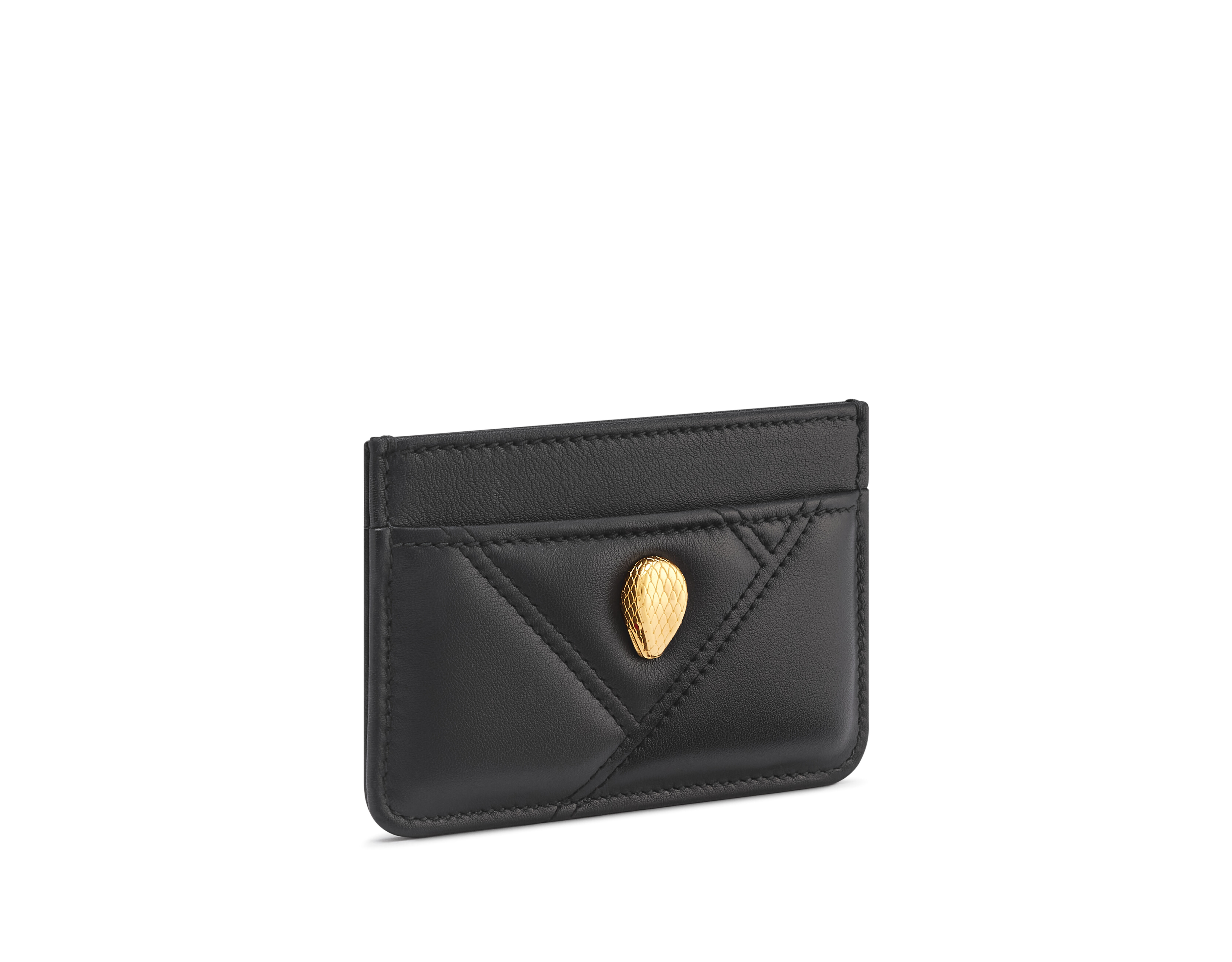 Bulgari SERPENTI CABOCHON CARD HOLDER Leather Accessories Heathrow Reserve Collect