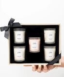 5 Piece Mini Candle Set with Black ribbon, , hi-res