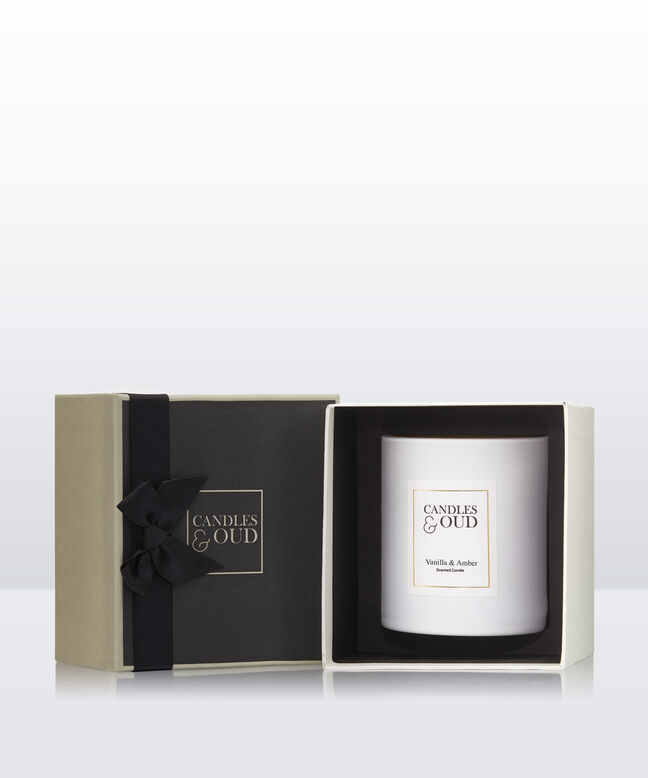 Vanilla Amber Candle, , hi-res