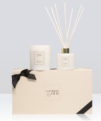 Heavenly Oud Candle Diffuser Set