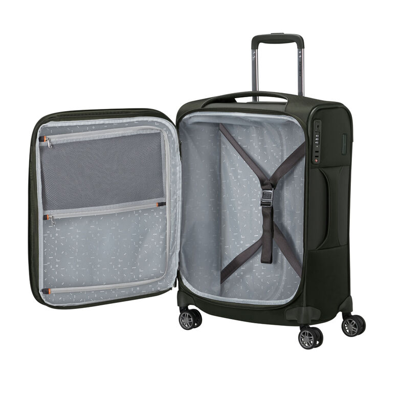 55cm Expandable Carry On Suitcase - Re-Lite Green, , hi-res