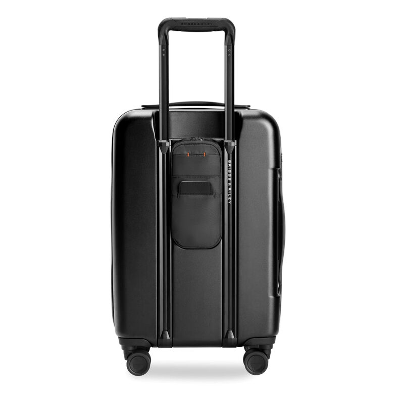 56cm Front Pocket Carry On Spinner Suitcase - Sympatico 3.0 Black, , hi-res