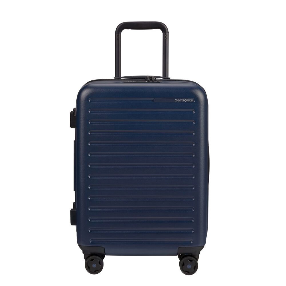 Samsonite 55cm Expandable Spinner Stackd Navy Suitcase Carry