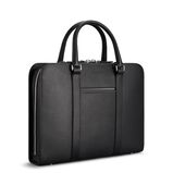 Palissy Slim Leather Briefcase Black/Grey, , hi-res