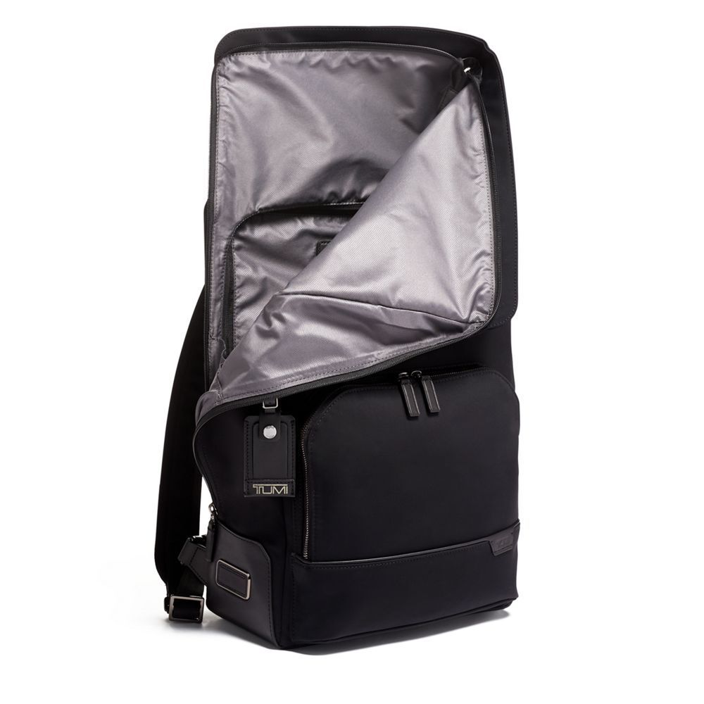harrison oak roll top backpack