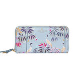 Large Zip Around Purse - Crane Garden, , hi-res