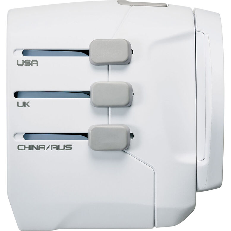 Worldwide USB Earthed - Adaptors Assorted, , hi-res
