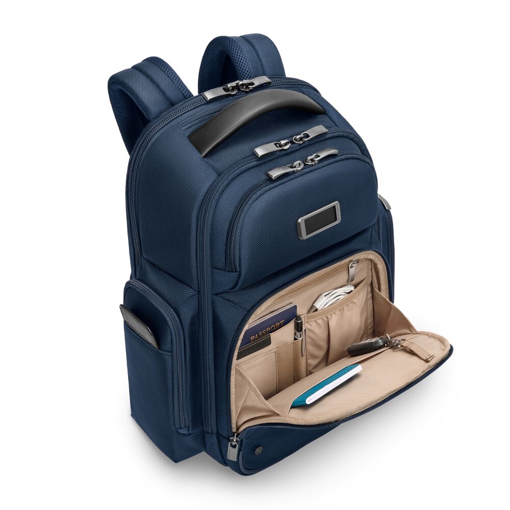 Briggs Riley Medium Cargo Backpack At Work Navy Backpack Heathrow Reserve Collect