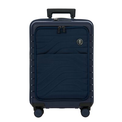55cm Carry On Spinner With Front Pocket