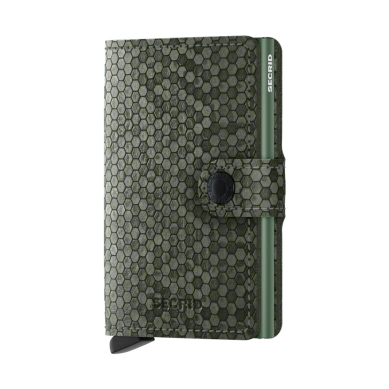 Mini Wallet - Hexagon Green, , hi-res