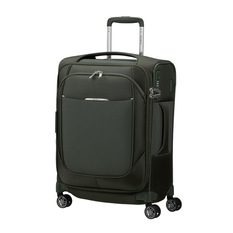 55cm Expandable Carry On Suitcase - Re-Lite Green, , hi-res