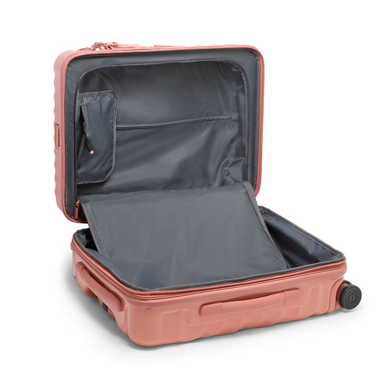 Continental Expandable 4 Wheel Carry On Suitcase 55cm - 19 Degree Poly Pink, , hi-res