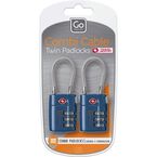 Combi Cable Twin Locks - Locks Blue