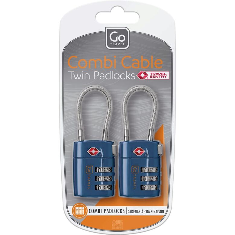 Combi Cable Twin Locks - Locks Blue, , hi-res