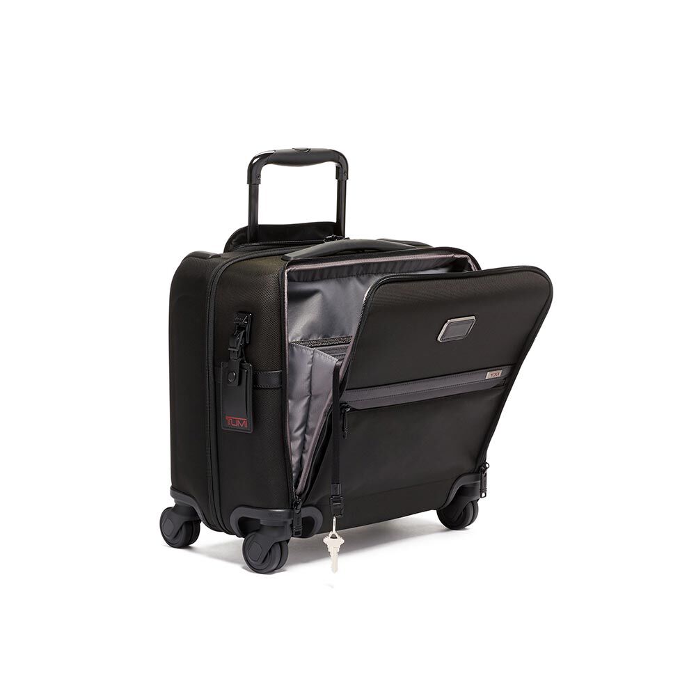 tumi compact 4 wheeled brief