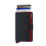 Mini Wallet  - Matte Black &amp; Red, , hi-res