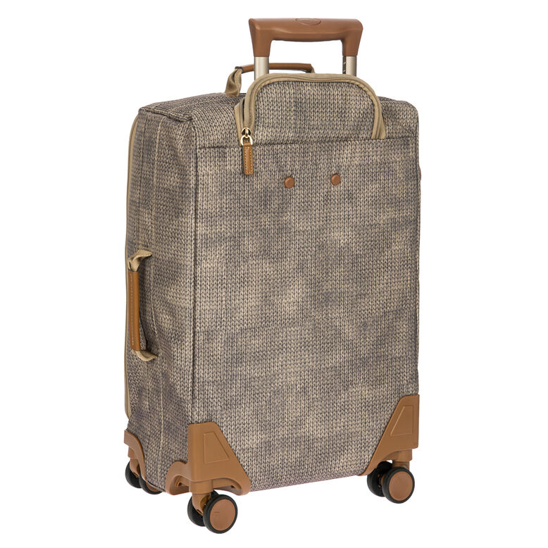 Lightweight Carry On Trolley Suitcase - X Travel Brown, , hi-res