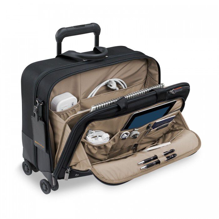 Large Spinner Briefcase At Work Black
