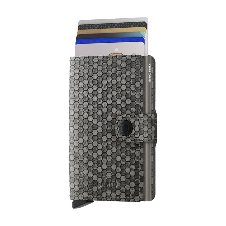Mini Wallet - Hexagon Grey, , hi-res