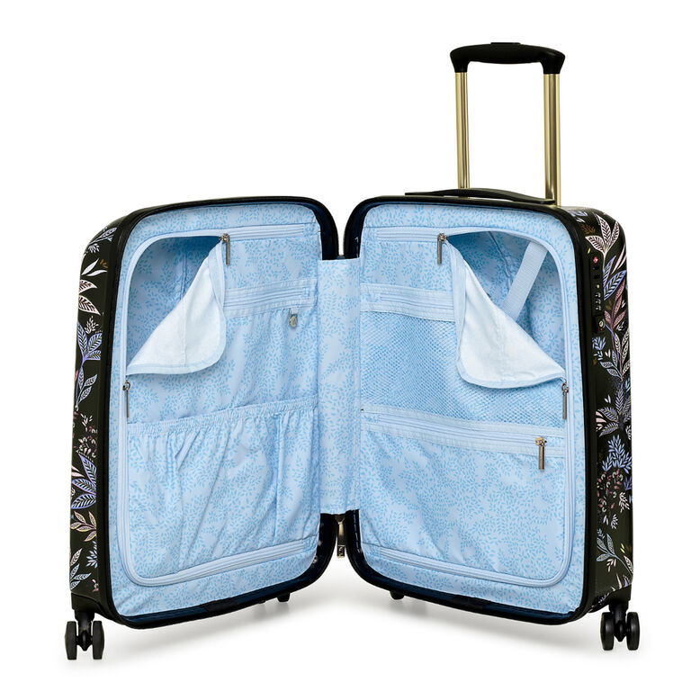 Small Trolley Spinner Suitcase - Black Botanic, , hi-res