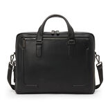 Avondale Top Zip Brief - Harrison Leather Black, , hi-res