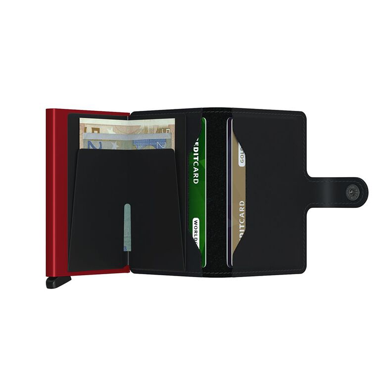 Mini Wallet  - Matte Black &amp; Red, , hi-res