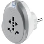 World To EU USB C Fast Charge - Adaptors Grey