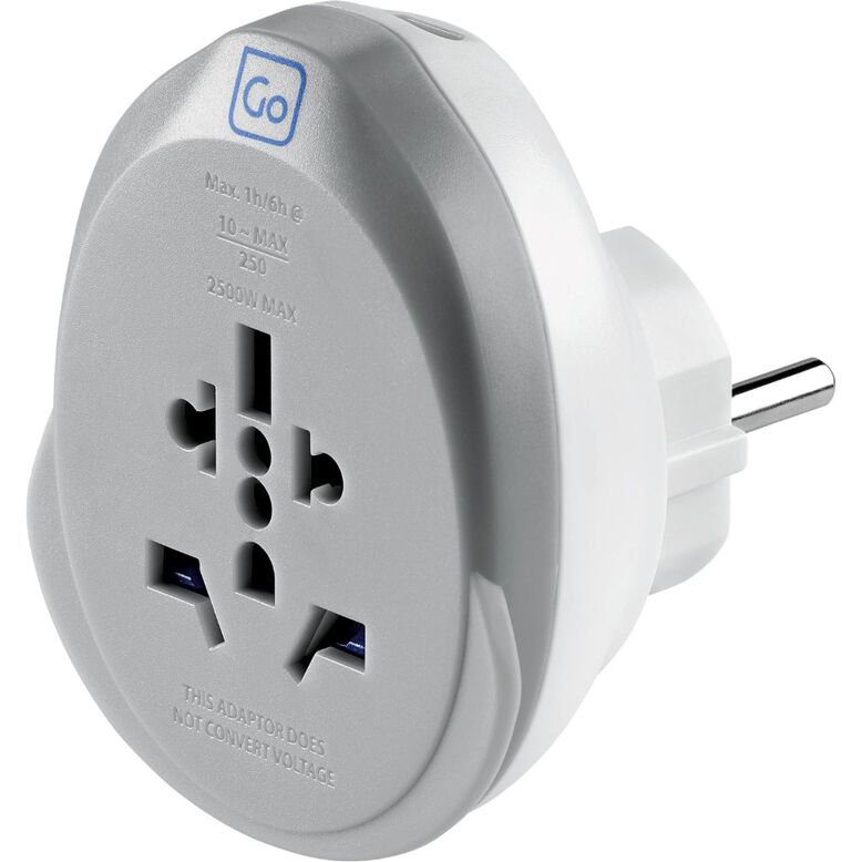 World To EU USB C Fast Charge - Adaptors Grey, , hi-res