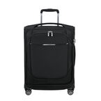 55cm Expandable Carry On Suitcase - Re-Lite Black