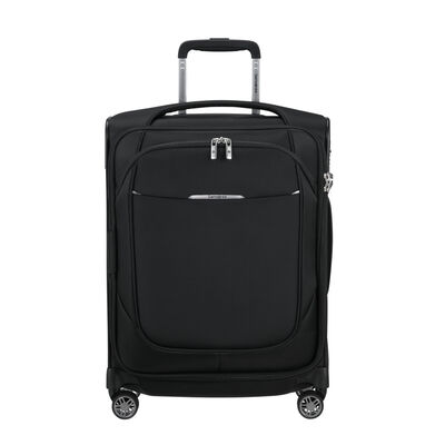 55cm Expandable Carry On Suitcase - Re-Lite Black,