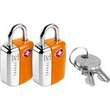 TSA Twin Key Lock - Locks Orange, , hi-res